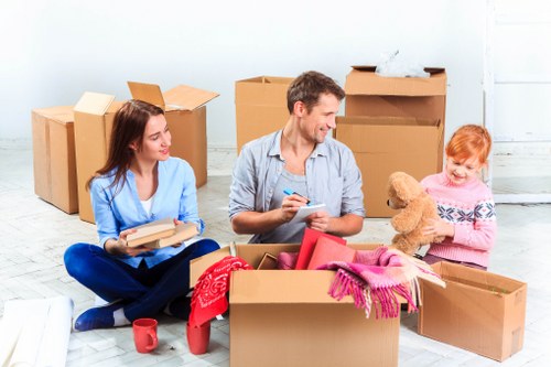 Careful handling of household items during a Marylebone relocation