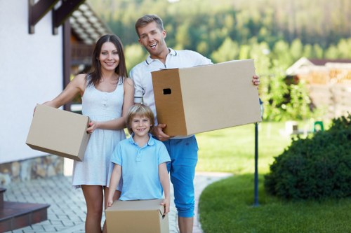 Marylebone flat removals team preparing a central London apartment move