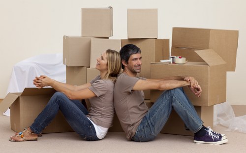 Careful loading of sofas and tables for a local Marylebone move