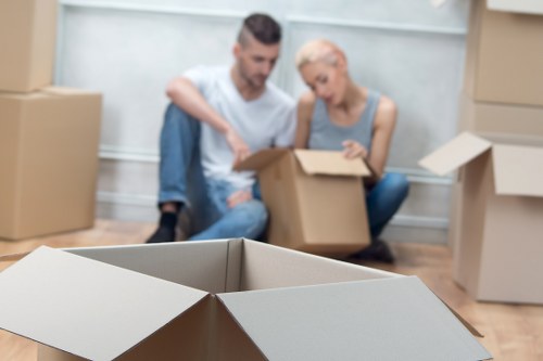 Packing and loading support for a Marylebone flat move