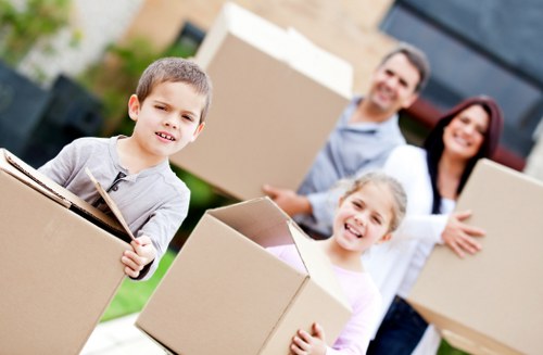 Careful loading of household items for a Marylebone move