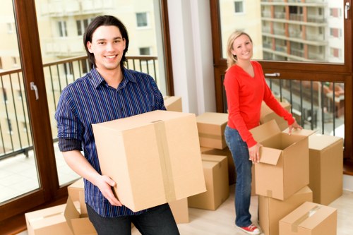 Moving day preparation and loading for a local Marylebone removal service
